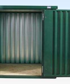 FLAT PACKED METAL STORAGE CONTAINER (POWDER COATED)